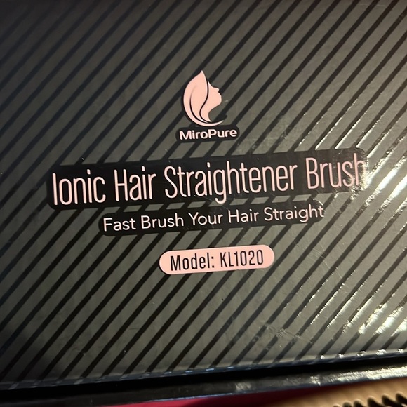 NWOT Ionic Miropure Hair Straightener Brush - Picture 3 of 3